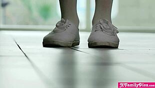 stepbro passionately licks chloe temple's hairy pussy