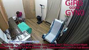 Rebel Wyatt's Nonnude Behind The Scenes Gyno Exam In Florida
