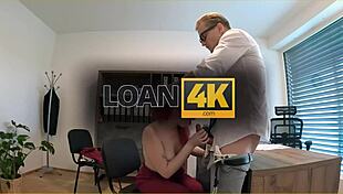 Redhead Whore Rides Dick in Office Deal