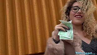 Public agent spanish shaven pussy fucked outdoors in public