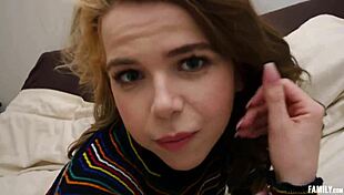 Slutty stepsis alina west swallows cum hard