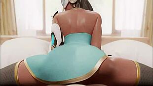 Symmetra explores the redux perv garden in anime style