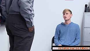 sayunclenetwork com - blonde jocks ass claimed doggystyle by a bbc police officer at work