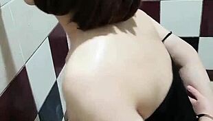 asian office lady chihiro akino handles work tasks professionally