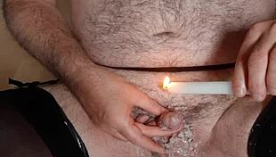 Master sebastien delivers punishment to his submissive in a casual gay setting.