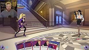 In the darkest moments, the super heroine becomes the lewd knight, bound in bondage.