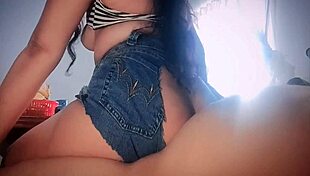 Mexican stepdaughter breaks jeans for tight pussy penetration, has sex with stepfather after classes, skips homework for fucking, real homemade