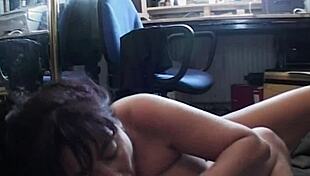 hey, wanna see that mature brunette slut getting fucked in the office?