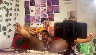 Watch Me Finger My Pussy Bent Over In Front Of The Mirror!