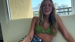 Edging sexy blonde step sister Addison Vodka with Scott Stark