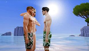 i wen on a beach walk wit taylor n joe in 3d hentai preview