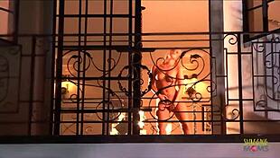 neighbor babe's ass pounded hard by friend's husband in intense doggystyle