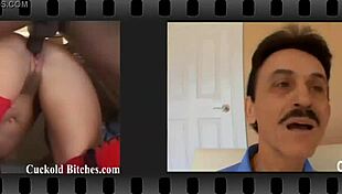 Dominant mistress instructs old cuckold slave he will never fuck her, only watch cum.