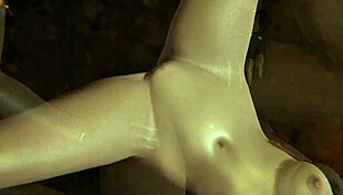 Claire Redfield feels intense pleasure as Jill Valentine creampies her in this futa Resident Evil scene.