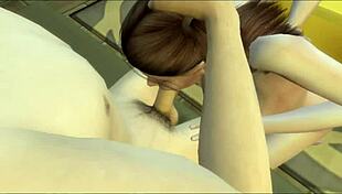 Innocent Stepdaughter Discovers Stepmother Teaching Cock Sucking