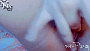 Amateur Asian Pussy Fingering Close-Up Masturbation