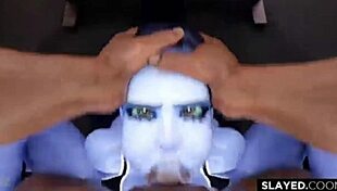 short raven x widowmaker sfm with big tits ass cum big cock monster cock big ass cock anime 💦