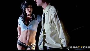 Thick Big Tit Cop Deepthroats and Rides Dick Like a Champ