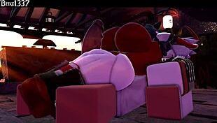 Succubus Delivers Rough Thighjob In 3D Hentai Animation.