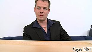 frantic wild homosexual blowjob contest