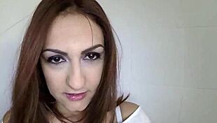 Big ass and massive tits shaking wildly during outdoor handjob and blowjob