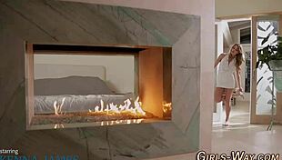 Lesbian cutie climaxes hard!