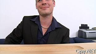 frantic wild homosexual blowjob contest