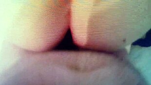 Amateur bent over in intense doggystyle pov session