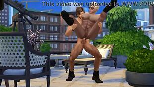 Hunky Sims 4 In Summer Heat.