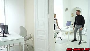 brittany bardot shows off her milf slutty side with raw rough anal and gaping rose prolapse alongside vince carter in office sex