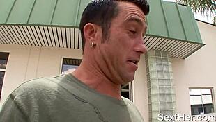 Madison Ivy eagerly takes on a large cock with her mouth