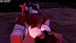 Succubus Delivers Rough Thighjob In 3D Hentai Animation.