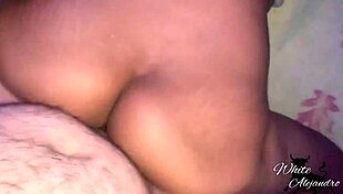 Pretty latina worships black ass before getting creampie in doggystyle orgasm