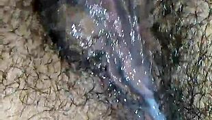 Magan cums and creams on my fingers and face