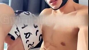 Handsome Asian Gay Couple Fucking Bareback