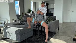 Conversational-Emoji Maid Aaliyah Yasin finds wild sex toys for steamy play! 🔥