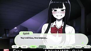 Erotic Roleplay Night With Spirit In Anime Game!