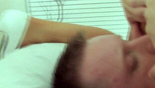 Hot Blonde Masseuse Gives Special Anal And Oral Care To Client