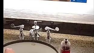 Fucking Tiny Petite Young Freshman In Hotel Bathroom