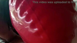 Big-titted MILF Laura deepthroats and swallows in heels
