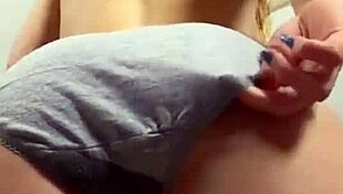 Blonde Girl Pees In Her Panties