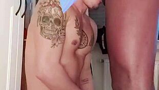 I suck his black cock until he cums