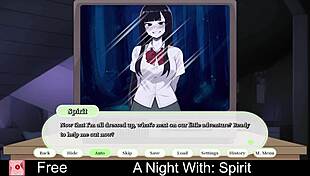 Erotic Roleplay Night With Spirit In Anime Game!