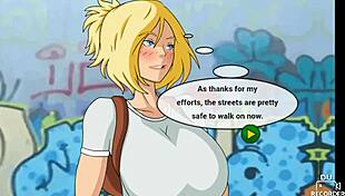 Playing a sexy game with power girl