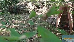 wondrous forest mala dvojka nude flashing sexy in nature voyeur 😜