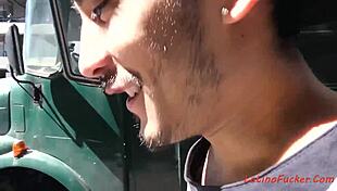 bisexual hotties fuck bareback on cam for cash outdoors 😏