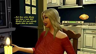 Watch this group blowjob in Sims parody