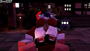 Succubus Delivers Rough Thighjob In 3D Hentai Animation.