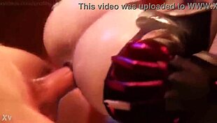 short raven x widowmaker sfm with big tits ass cum big cock monster cock big ass cock anime 💦