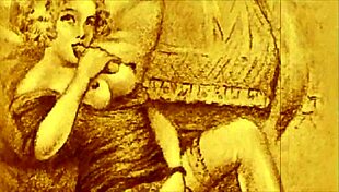 Vintage Hentai Drawings Featuring Hairy Characters